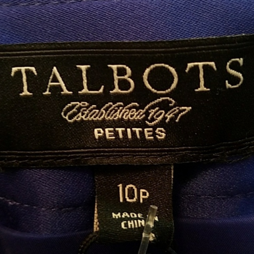 NWT Talbots Blue Shiny Maxi Skirt - Picture 6 of 8